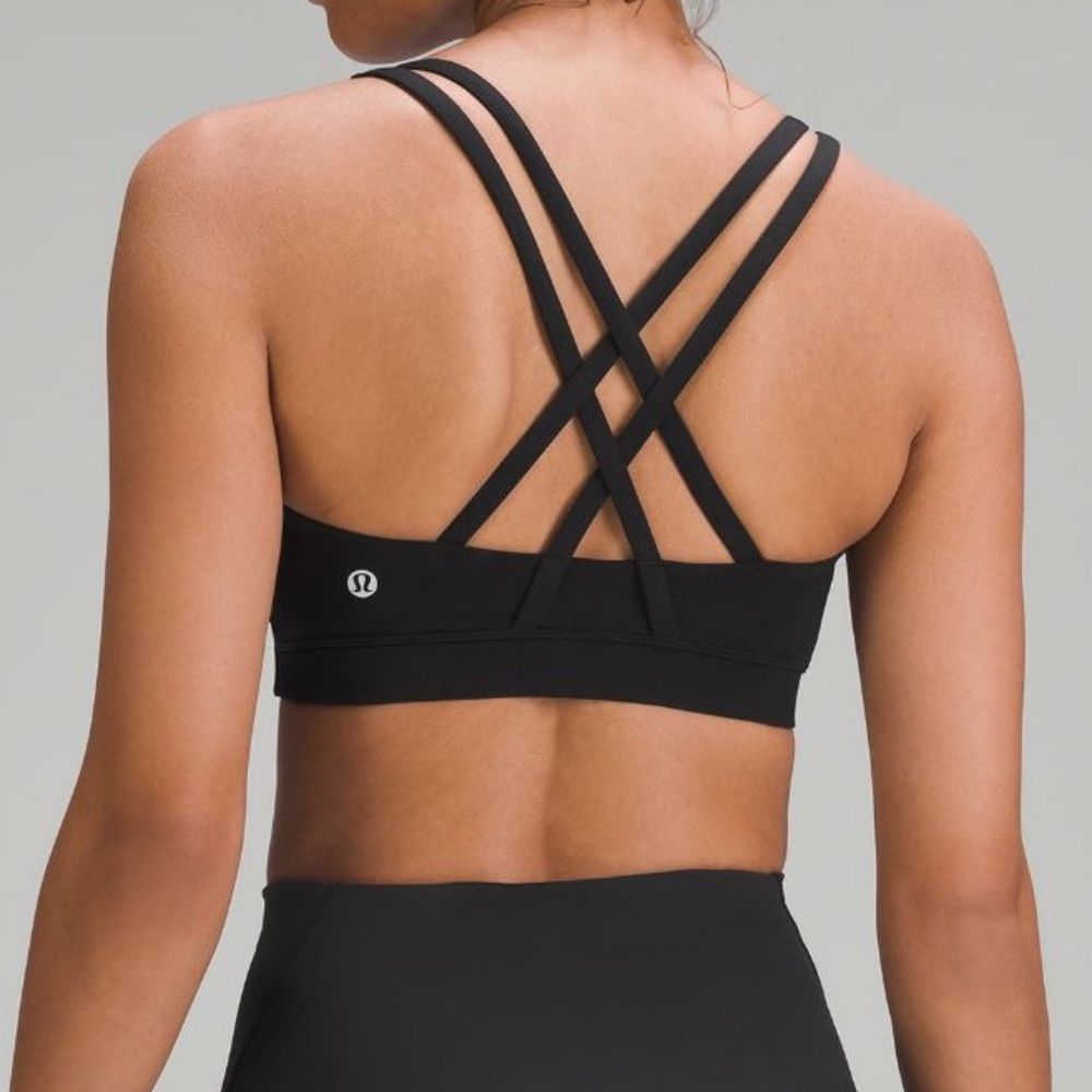 Lululemon energy sports bra size 6 black great condition